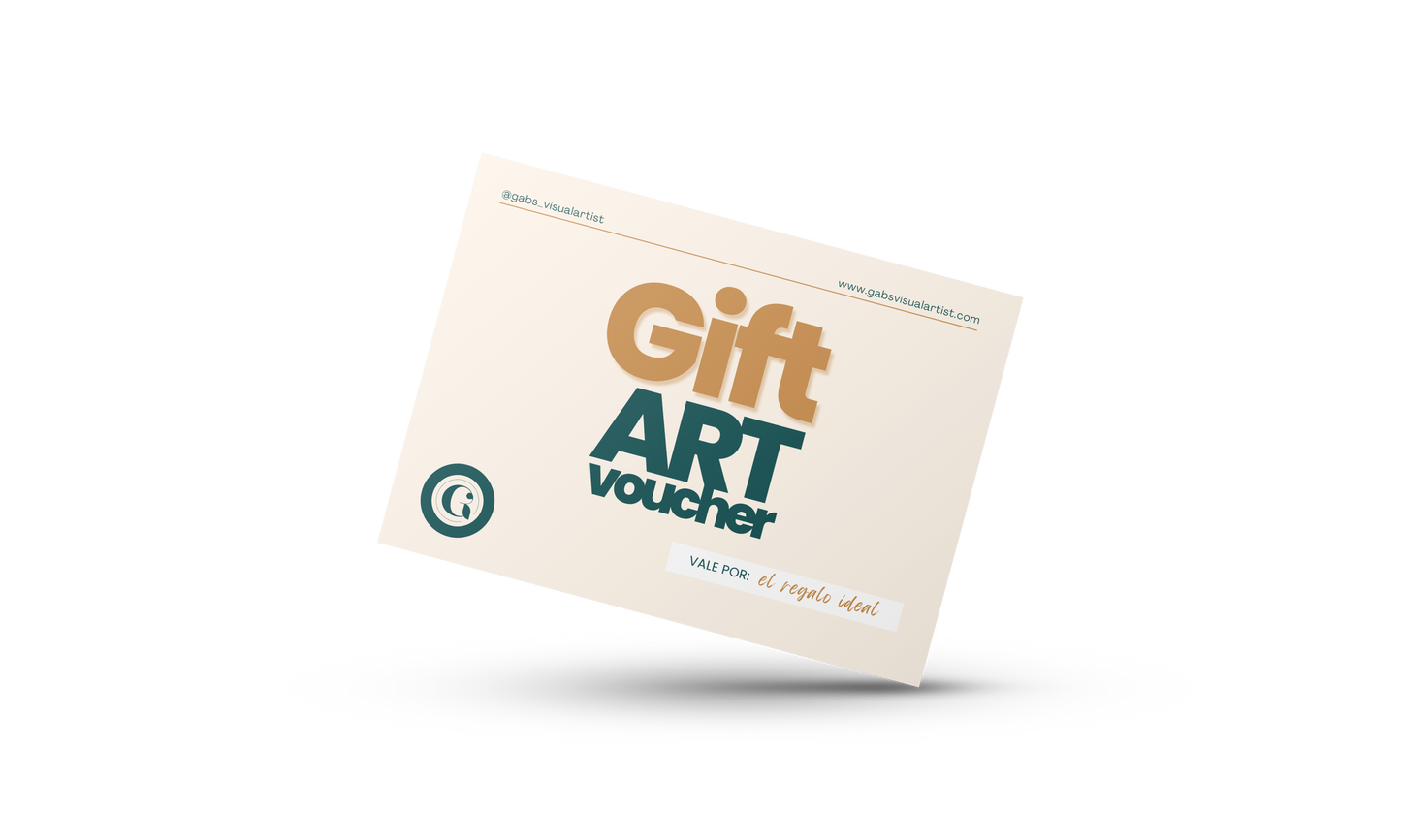 Si no sabes qué elegir, nuestra "GIFT ART VOUCHER" es para vos! - GAB'S VISUAL ARTIST ©