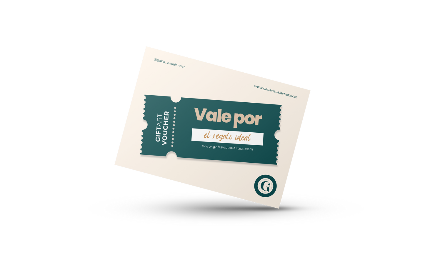 Si no sabes qué elegir, nuestra "GIFT ART VOUCHER" es para vos! - GAB'S VISUAL ARTIST ©