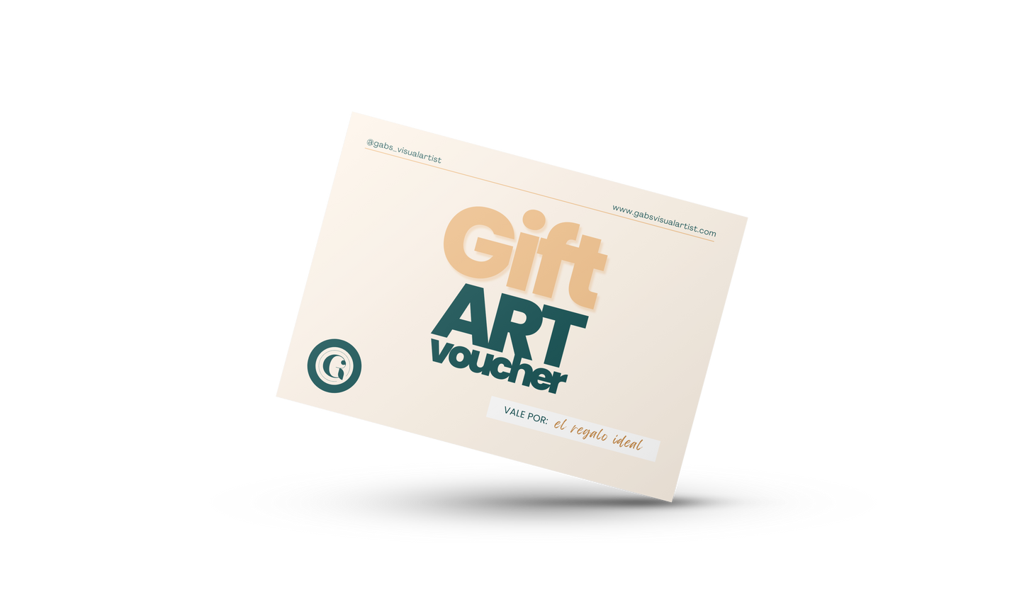 Si no sabes qué regalar, nuestra “GIFT ART VOUCHER” es la opción ideal. - GAB’S VISUAL ARTIST ©