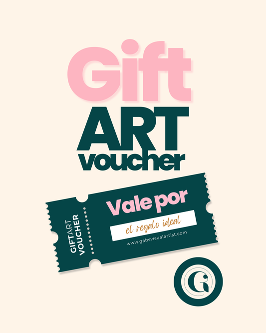 No lo pienses más y sorprende a tus seres queridos con nuestra “GIFT ART VOUCHER” de GAB’S VISUAL ARTIST ©