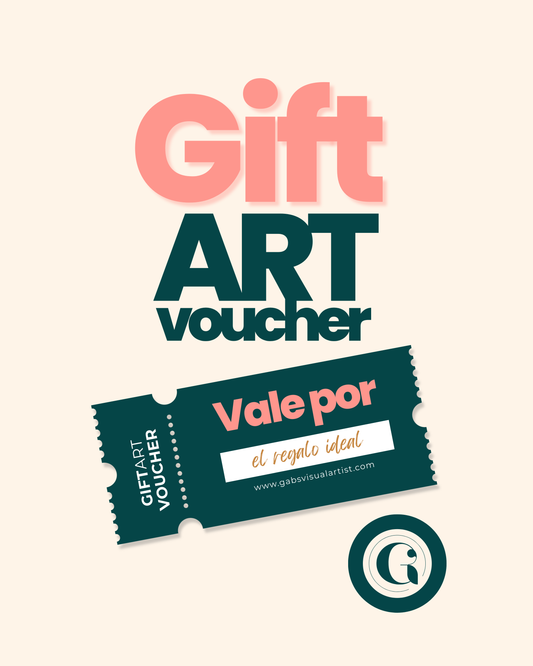 Si no sabes qué regalar, nuestra “GIFT ART VOUCHER” es la opción ideal. - GAB’S VISUAL ARTIST ©